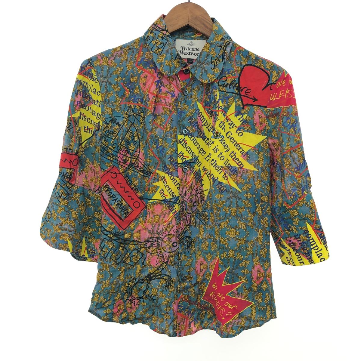 Vivienne Westwood ヴィヴィアンウエストウッド ティーガーデンシャツ サイズ:38 12-01-891020 マルチカラー レディース【中古】
