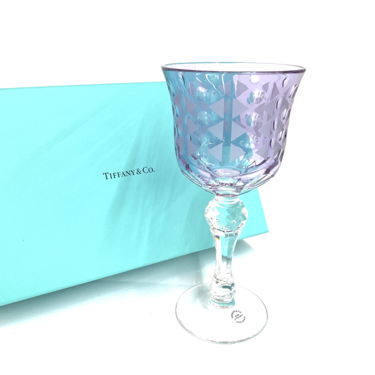 TIFFANY\u0026Co. ティファニー ブドウ酒水飲み/ベリーズ 新品負けず劣らず      パープル ユニ一発やる【中古】 グラス・タンブラー-ワイングラス-キッチン用品・食器・調理器具