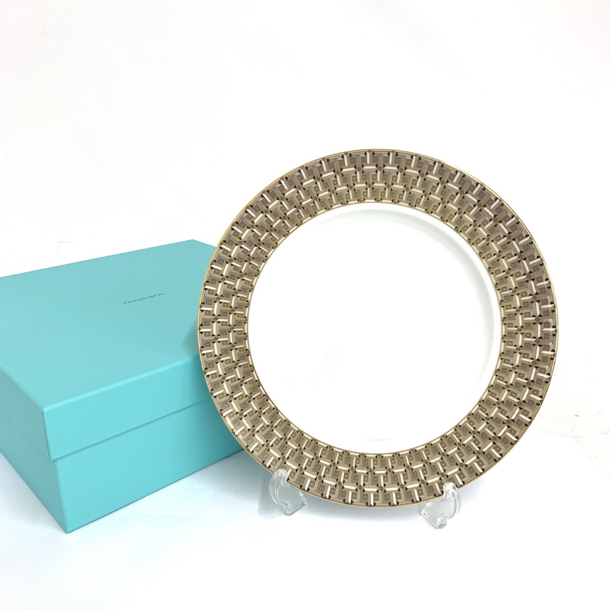 TIFFANY&Co. ティファニー プレート/Tトゥルー 新品同様 ゴールドカラー ユニセックス【中古】|リサイクル ティファナ