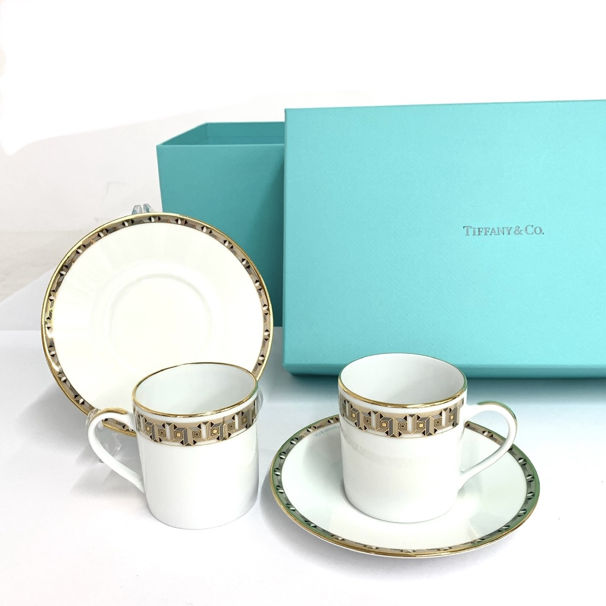 楽天市場】ティファニー Tiffany ゴールドバンド デミタスカップ