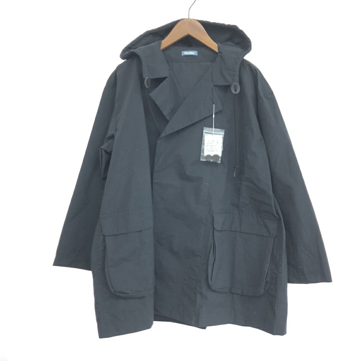 PLANTATION プランテーション PO ナイロンタフタブルゾン 未使用品 サイズ:XL コート PL53-FC929-26 ブラック レディース【中古】