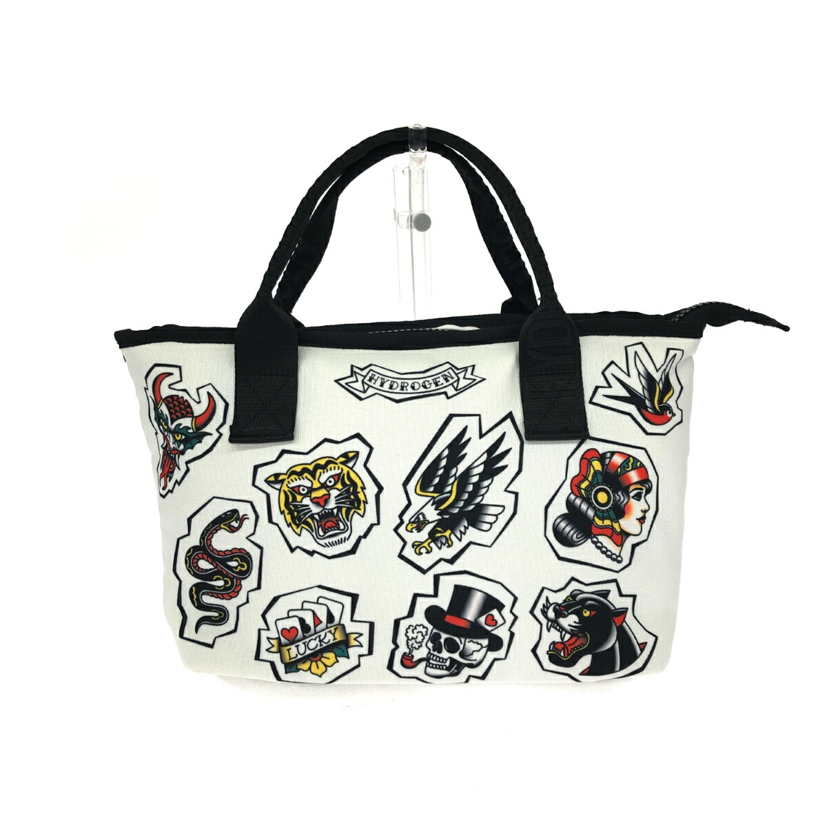 楽天市場】ハイドロゲン HYDROGEN ハンドバッグ 303900 WHITE TATTOO