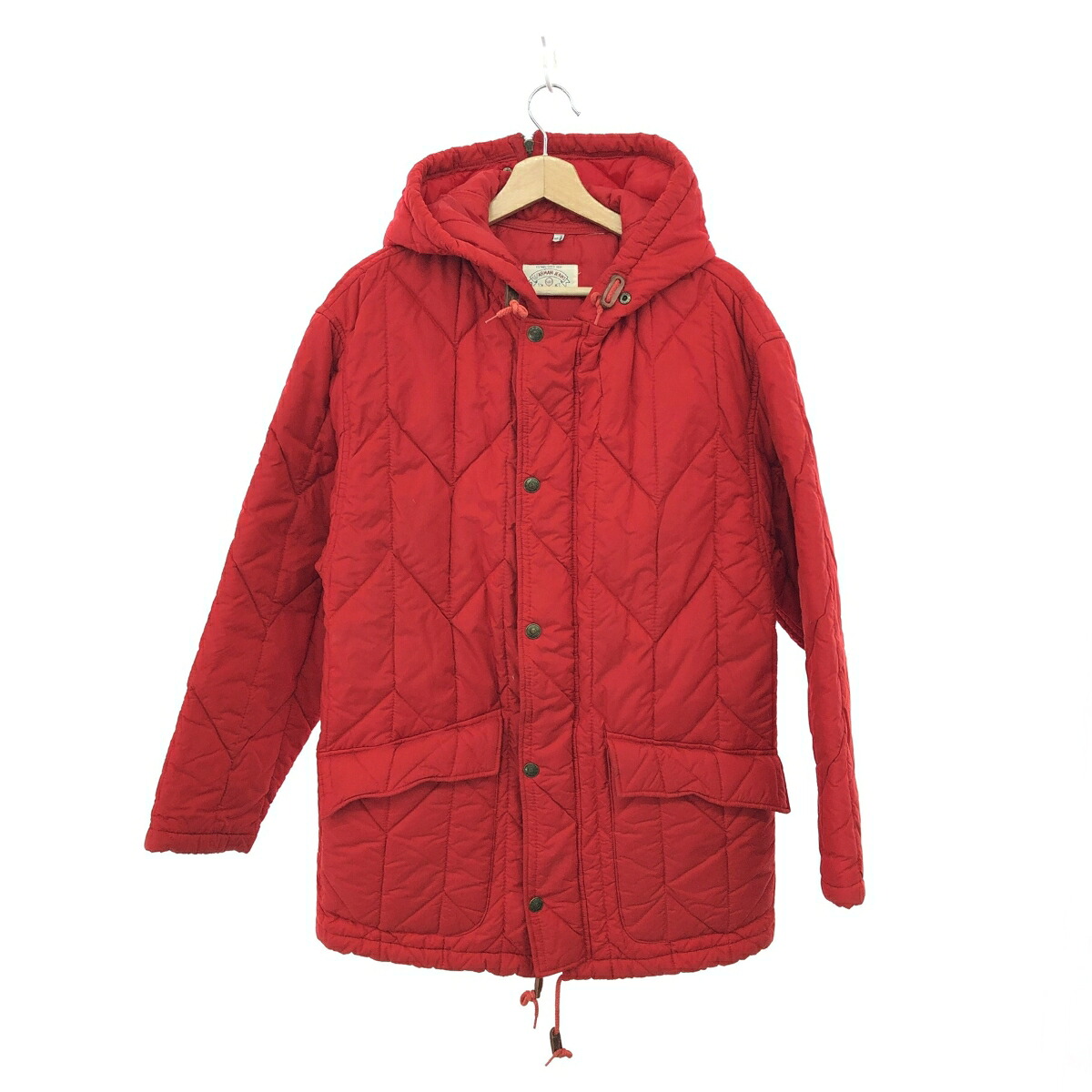 ARMANI JEANS アルマーニジーンズ フーデットキルティングコート サイズ:S アーカイブ レッド メンズ【中古】｜リサイクル ティファナ 16,474円