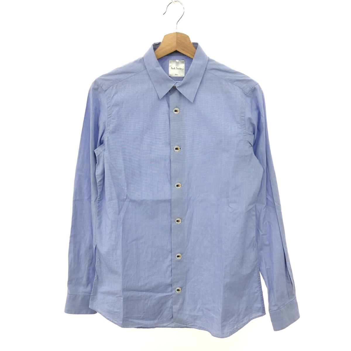 Paul Smith ポールスミス 長袖レギュラーシャツ サイズ:S コットン100％ ネイビー/ブルー メンズ【中古】