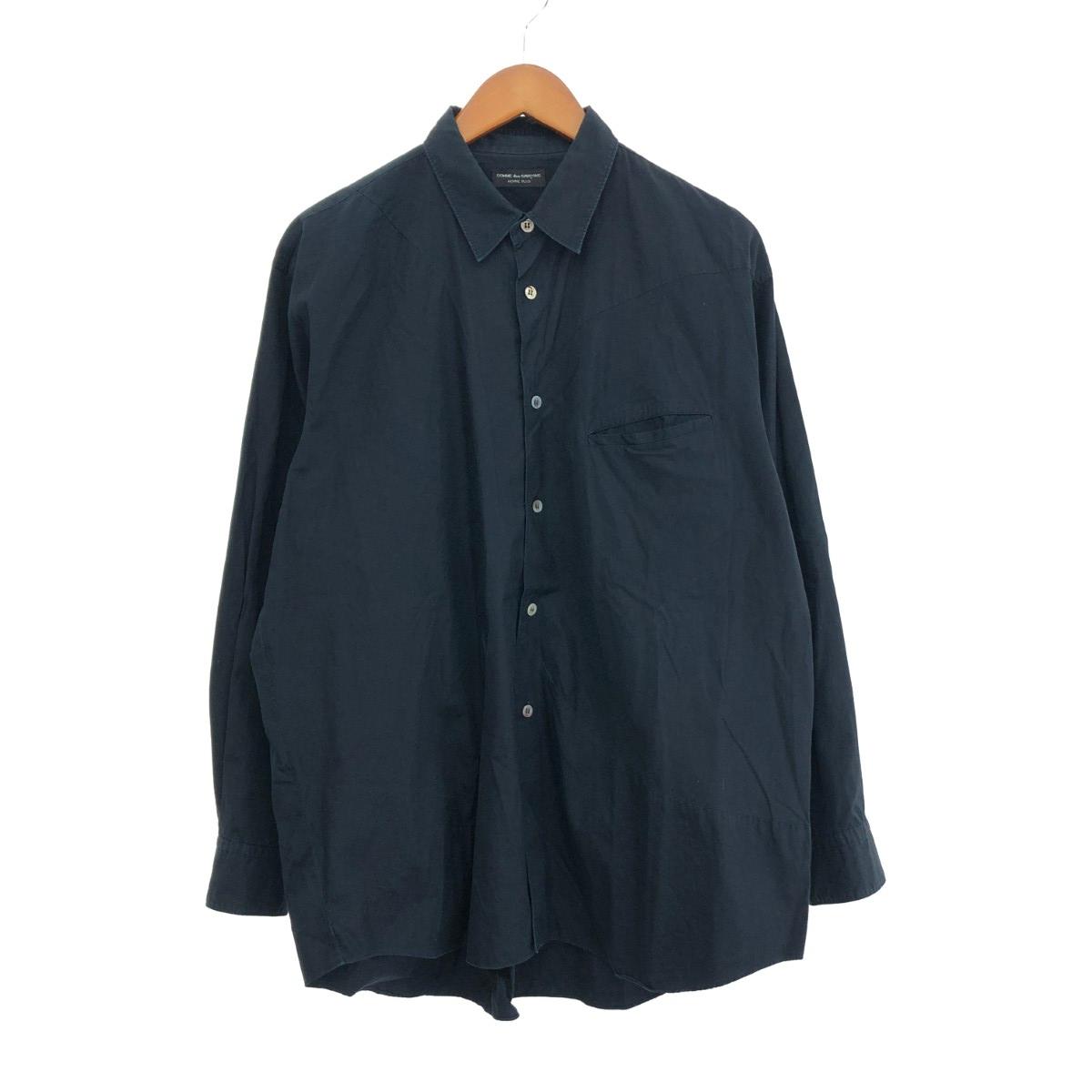 COMME des GARCONS コムデギャルソンオムプリュス パッチワークデザインシャツ サイズ:サイズ不明 PB-110030/AD1992 ブラック メンズ【中古】