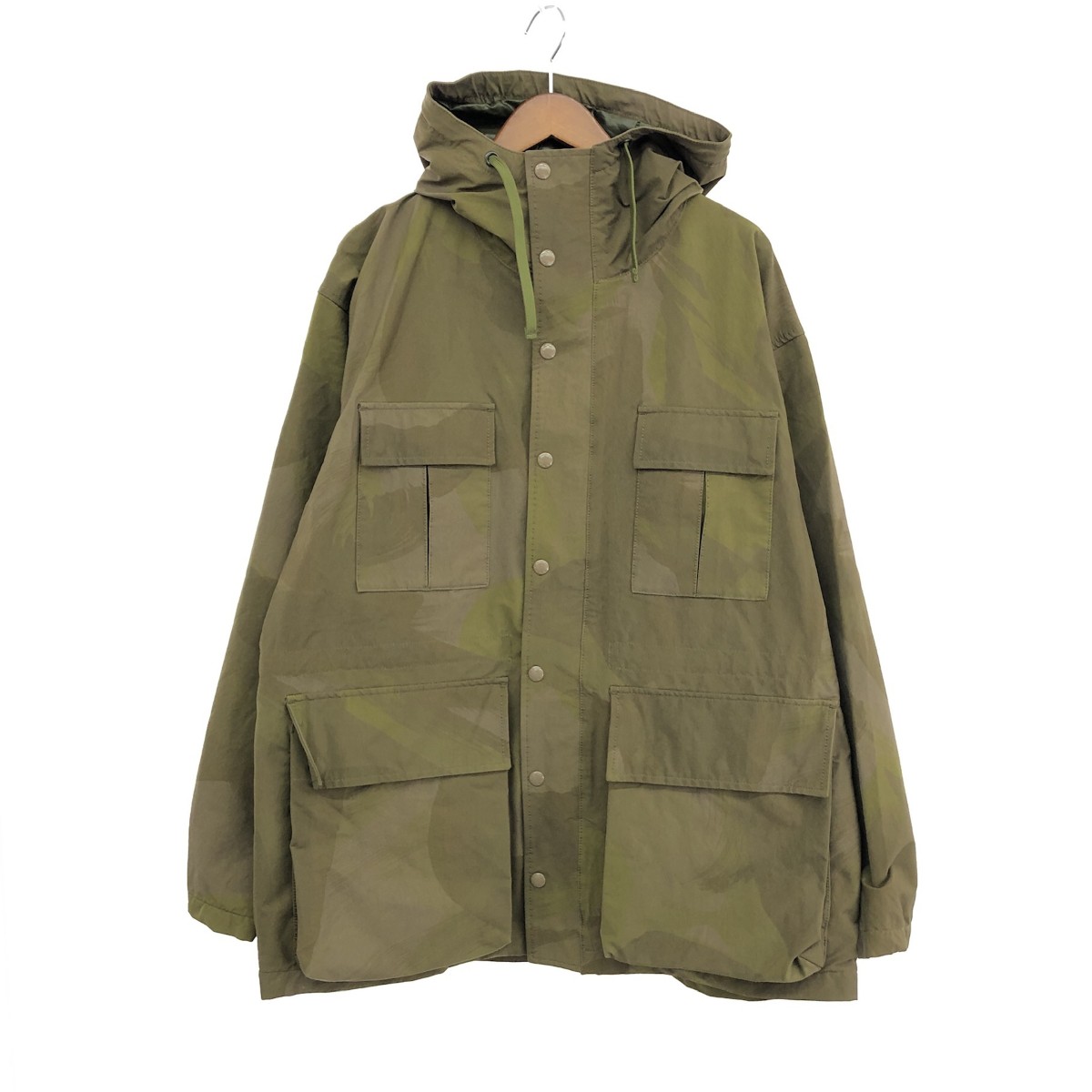 Pilgrim Surf Supply ピルグリムサーフサプライ フーディジャケット 良好 サイズ:M ナイロン/迷彩柄 カーキ メンズ【中古】|リサイクル ティファナ