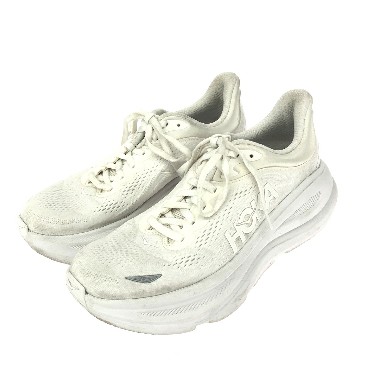HOKA ONE ONE ホカオネオネ スニーカー/ボンダイ9 表記サイズ:25cm ホワイト メンズ【中古】