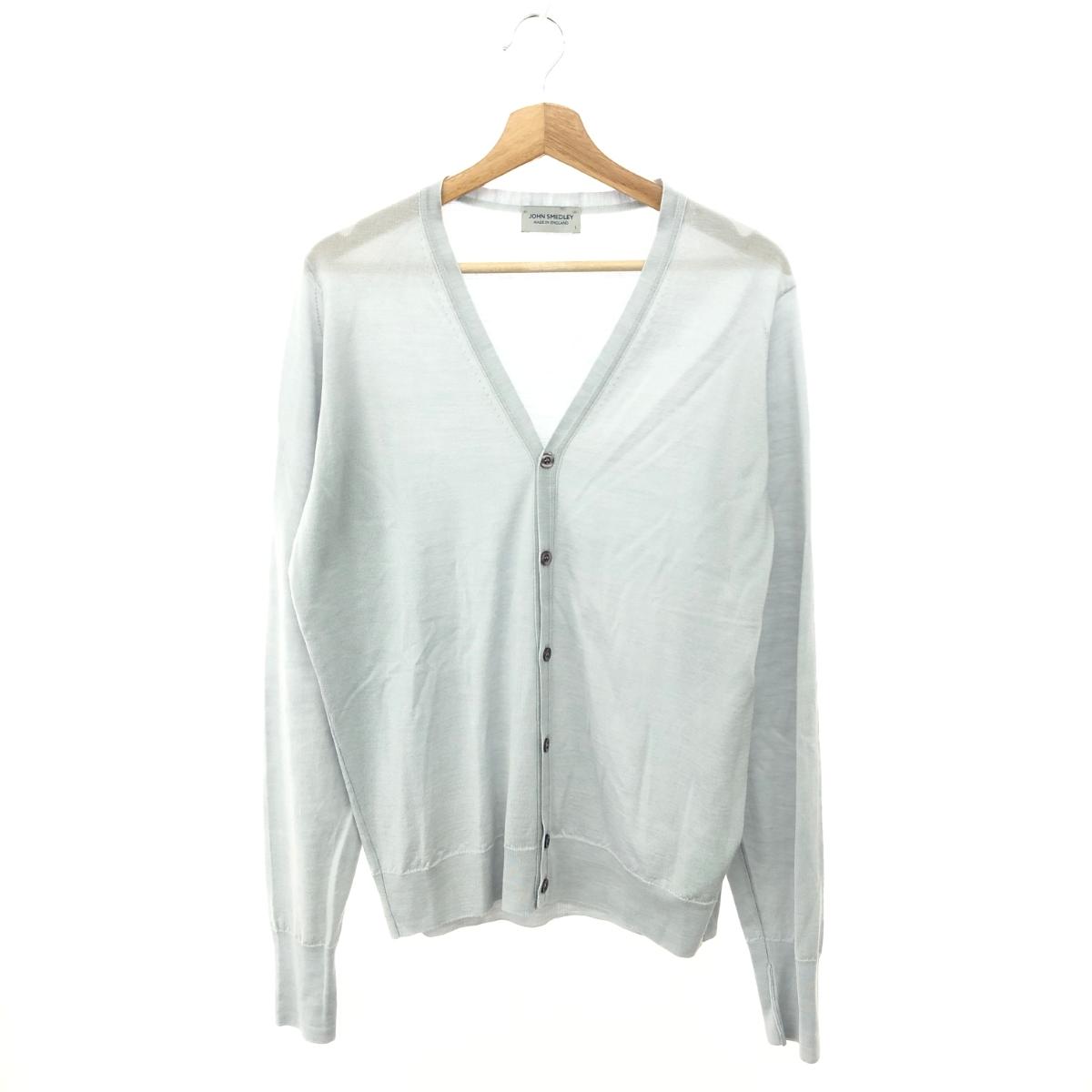 JOHN SMEDLEY ジョンスメドレー イギリス製 ピュアニューウール クルーネックカーディガン M NAVY ニット ハイゲージ トップス【中古】【JOHN SMEDLEY】 JOHN SMEDLEY｜ジョンスメドレー日本公式