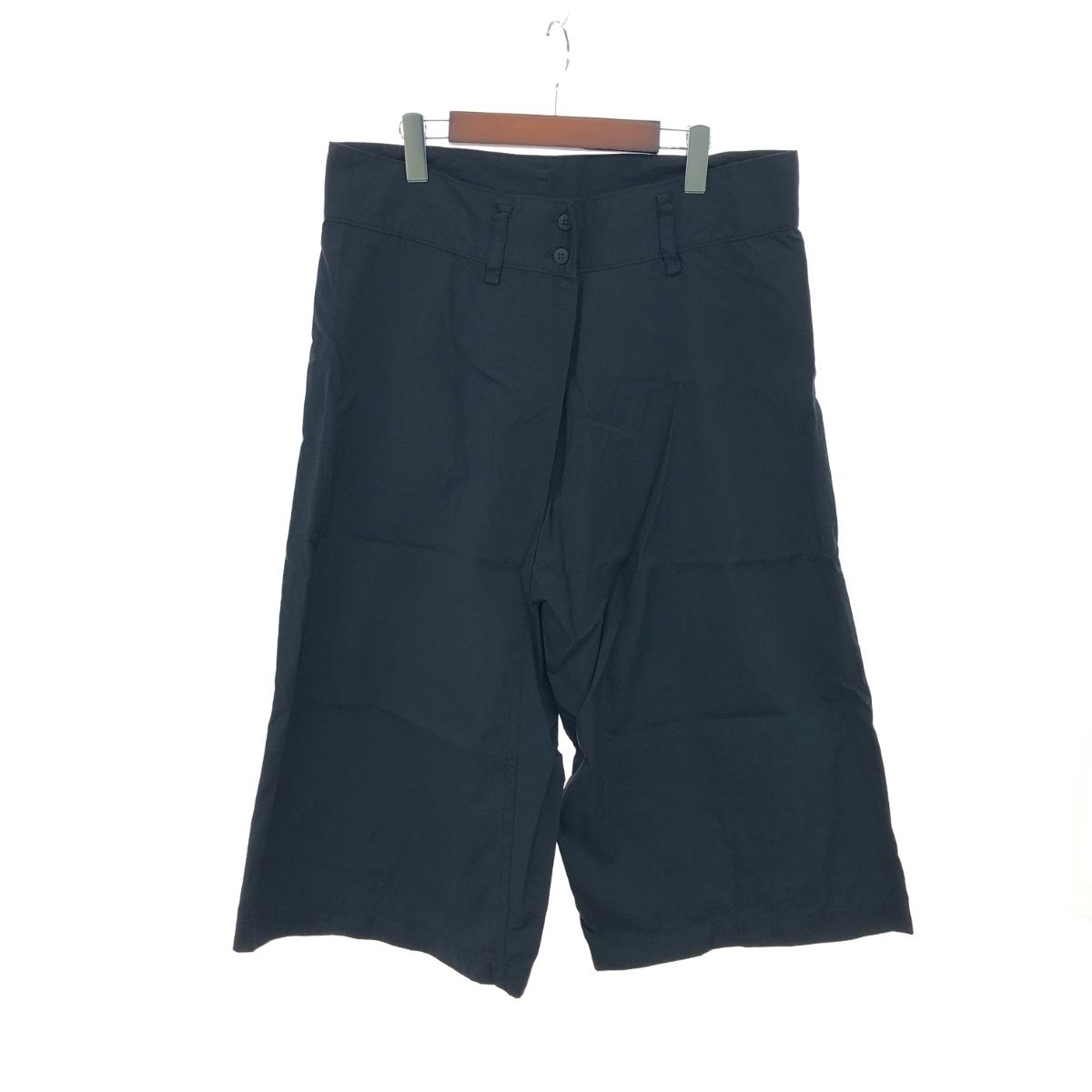 me isseymiyake ミーイッセイミヤケ クロップドワイドパンツ 良好 サイズ:F MI74FF271 ブラック レディース【中古】
