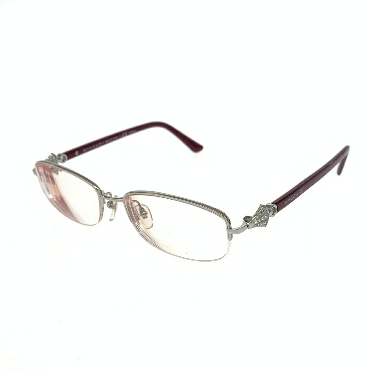 BVLGARI ブルガリ メガネ 良好 2176BD ボルドー ユニセックス【中古】