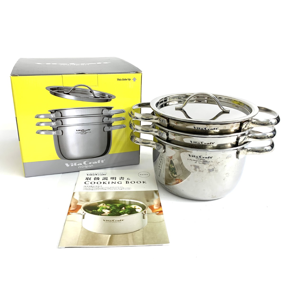 楽天市場】ビタクラフト ミニパンセット16cm No.2800 全面5層構造 9