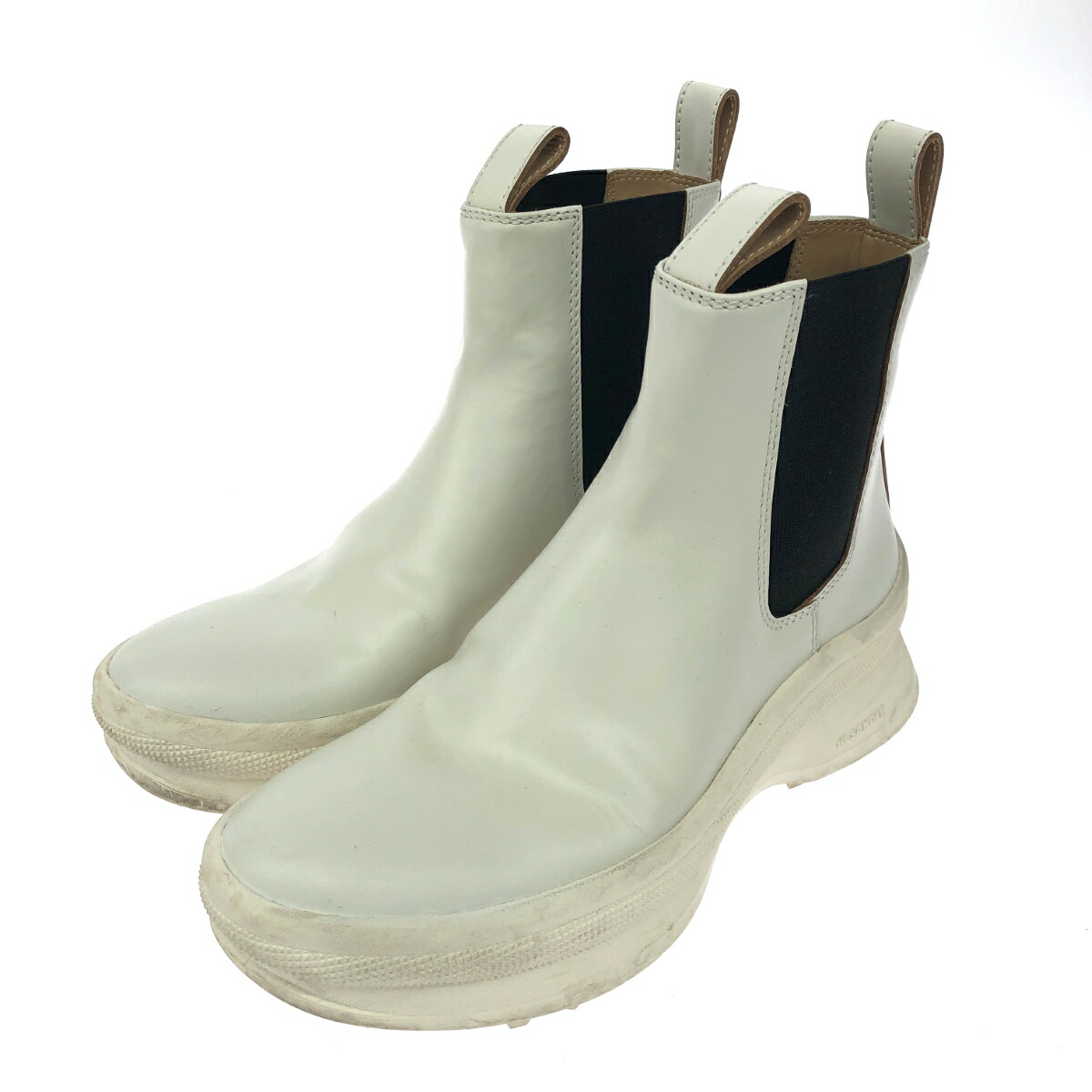 JIL SANDER/ジルサンダー サイドジップ レザーブーツ サイズ8 約26cm ブラウン 札幌市 白石区 東札幌 JIL SANDER/ジルサンダー サイドジップ レザーブーツ サイズ8 約26cm