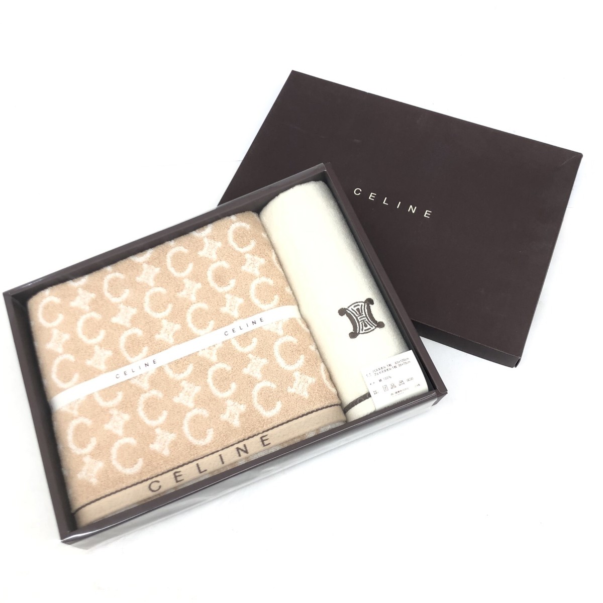 楽天市場】CELINE【セリーヌ】バスマット 綿100％ ベージュ系 USED-9