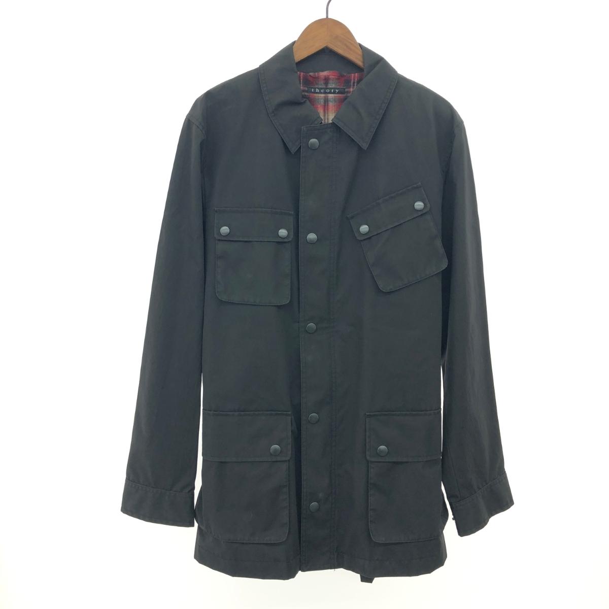 theory セオリー ゴム引きコート サイズ:40 KIMBERLY COATING ブラック メンズ【中古】