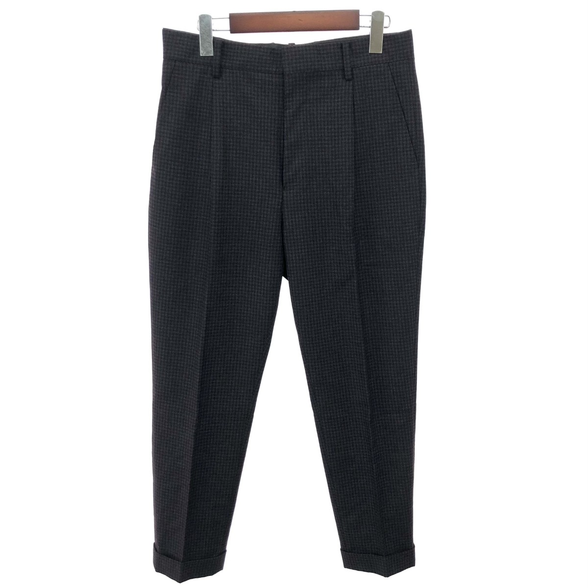 WACKO MARIA ワコマリア スラックスパンツ 良好 サイズ:S PLEATED TROUSERS Ermenegildo Zegna生地 パープル メンズ【中古】