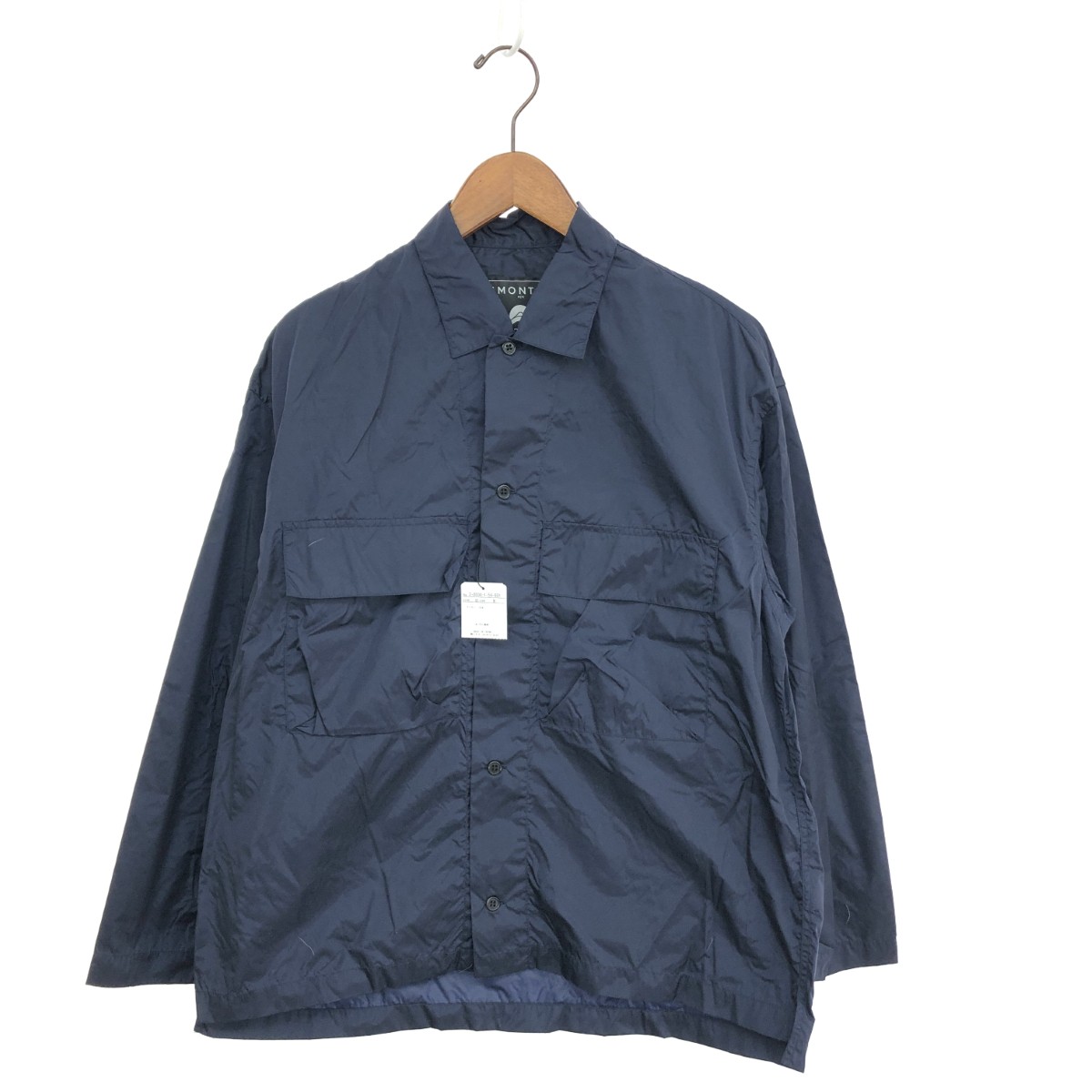 NOLLEY'S ノーリーズ LIMONTA/長袖シャツジャケット 未使用品 サイズ:M 日本製/ナイロン100％ ネイビー メンズ【中古】
