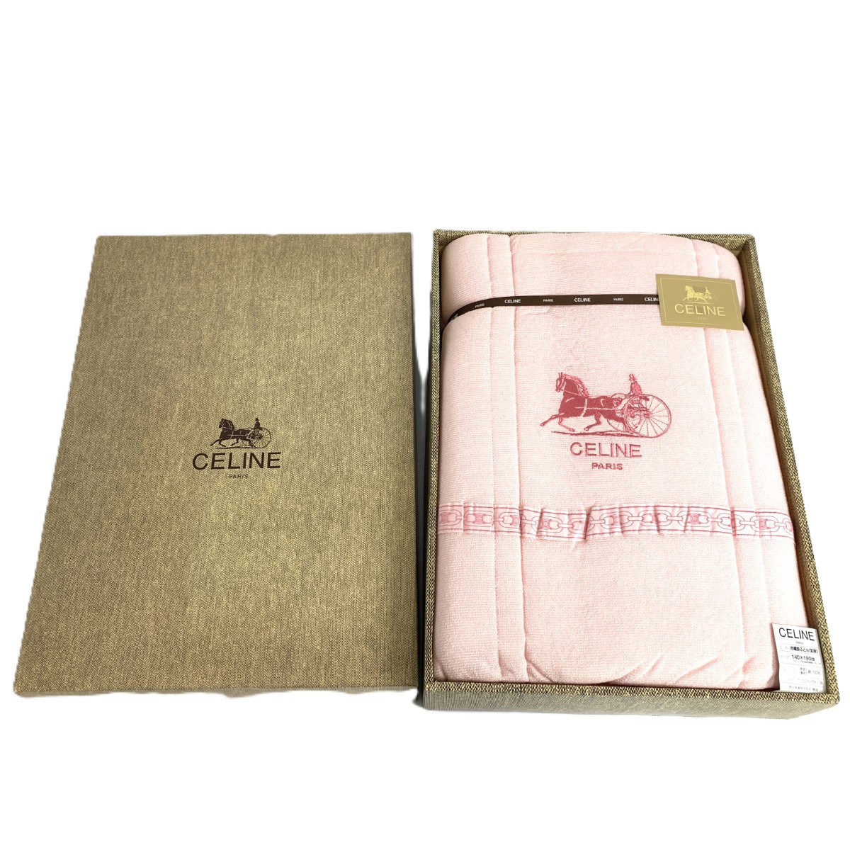 楽天市場】Celine セリーヌ 毛布 箱付 美品 140×240cm ピンク アクリル