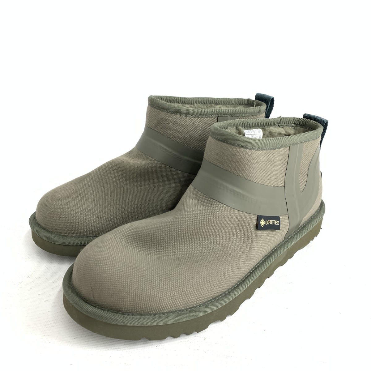UGG アグ ショートブーツ 美品 表記サイズ:25cm リースクーパー/ゴアテックス/ムートン/カラマタ カーキ ユニセックス【中古】