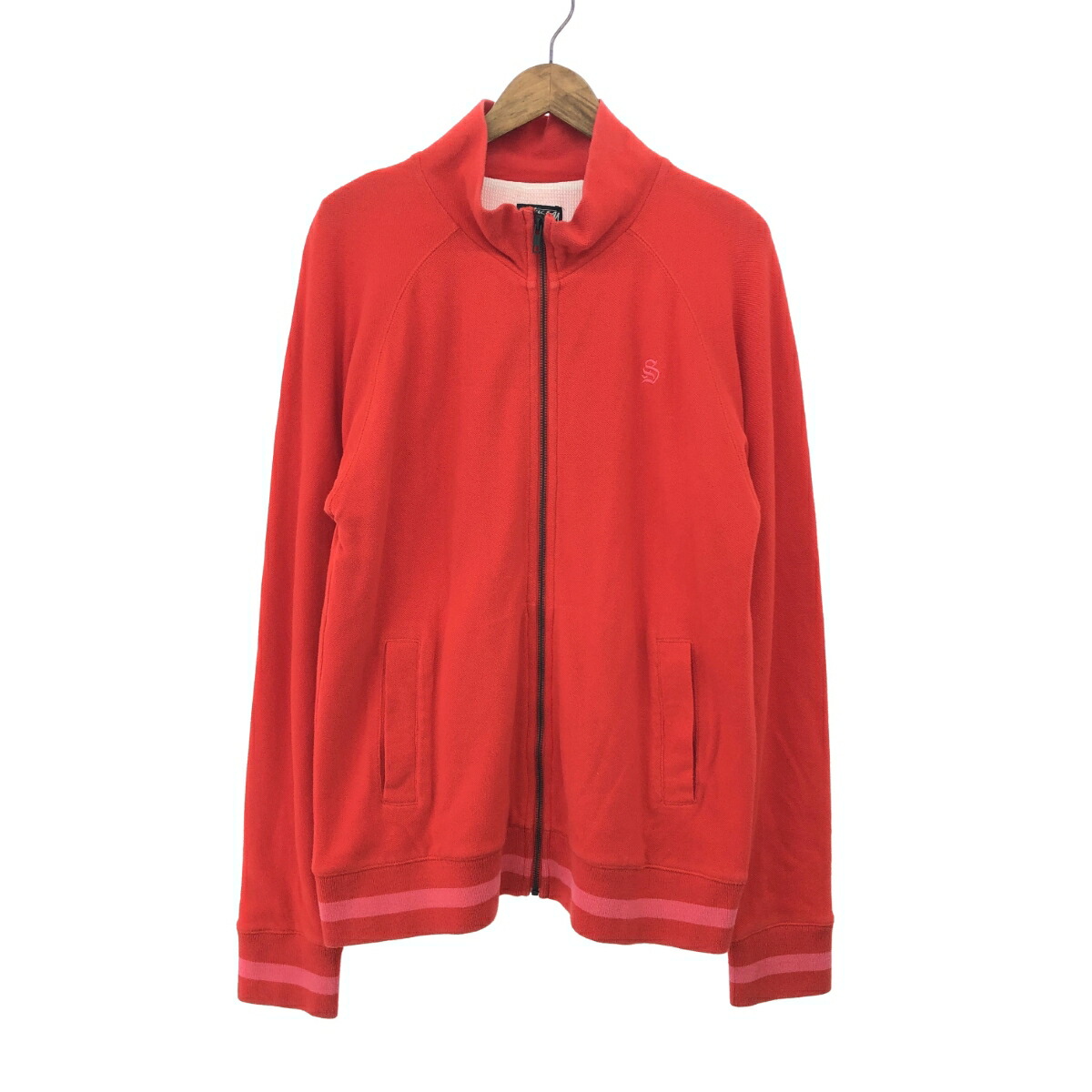 STUSSY ステューシー 貨物自動車上衣  大きさ:M ロゴタイプ刺しゅう/裏サマール    赤いこと メンズ【中古】