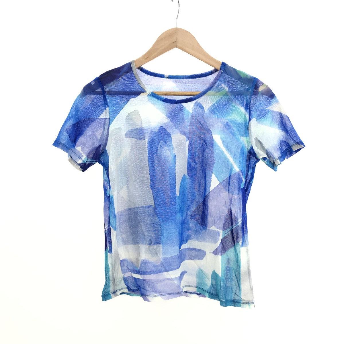 PLEATS PLEASE プリーツプリーズ パワーネットカットソー 良好 サイズ:5 シアー PP02-JK756   マルチカラー レディース【中古】