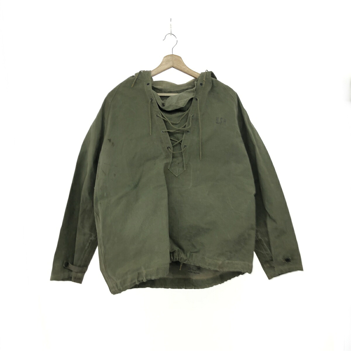 US.NAV USNレインパーカー サイズ:M ヴィンテージ品 カーキ メンズ【中古】
