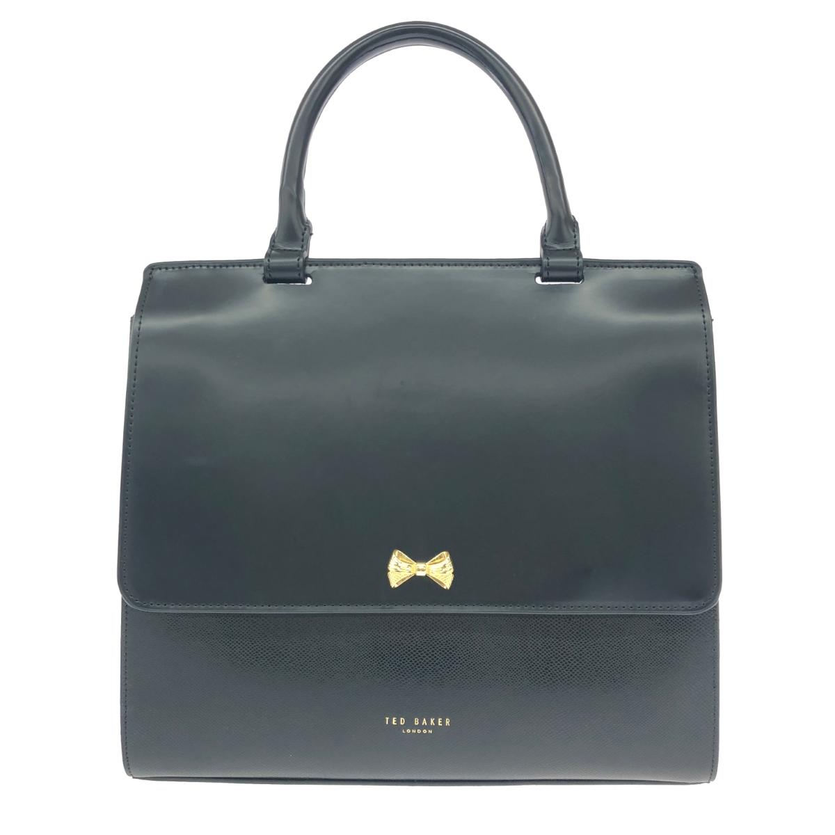 TED BAKER テッドベイカー 2WAYバッグ 良好 レザー ブラック 【中古】