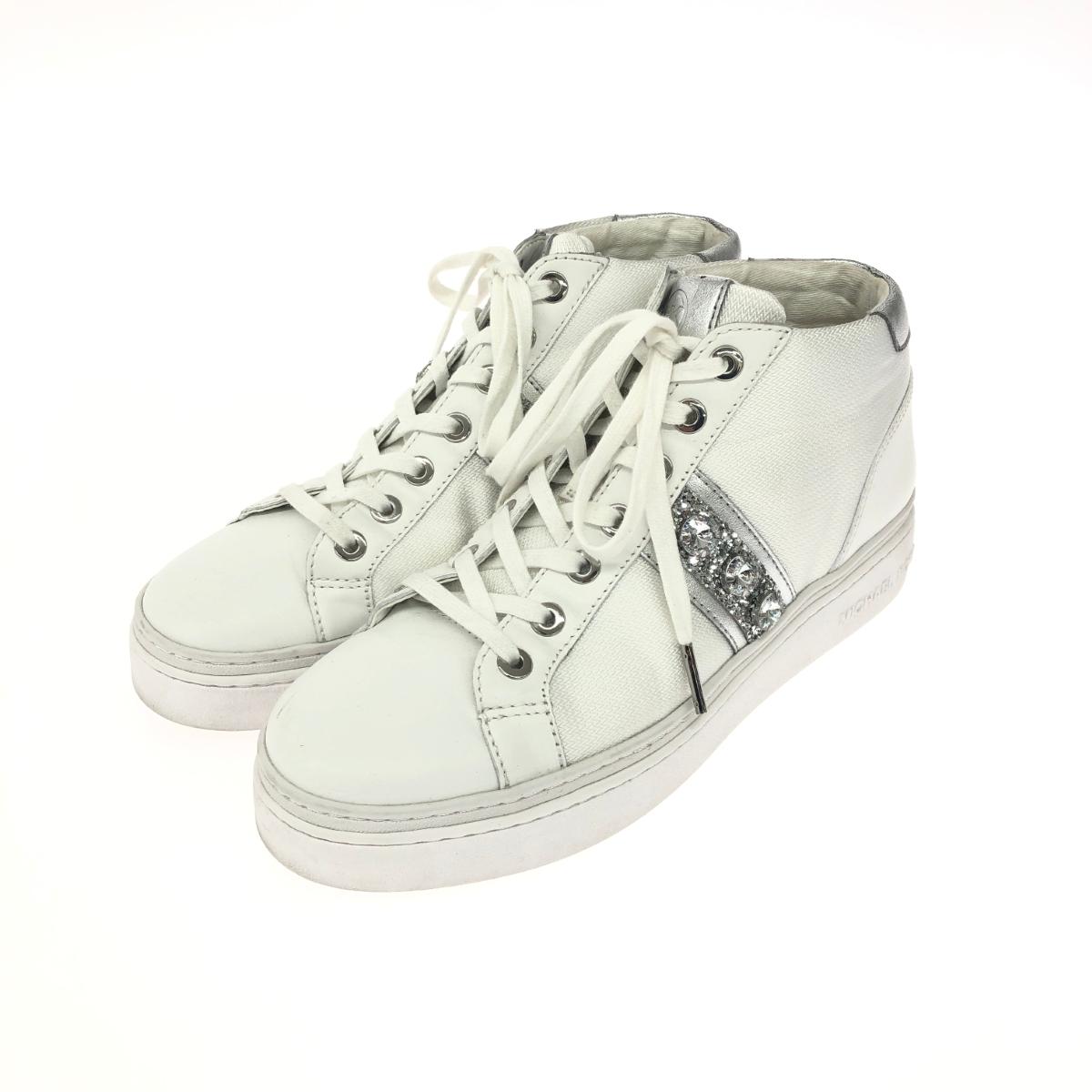 MICHAEL KORS マイケルコース ハイカットスニーカー 良好 表記サイズ:6.5 ビジュー/ラメ ホワイト レディース【中古】 6,160円