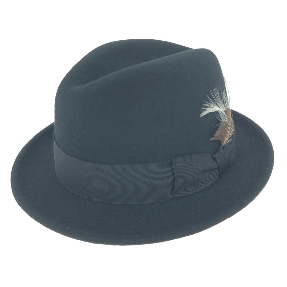 Stetson ステットソン 中折れハット 良好 ウール ブラック メンズ【中古】