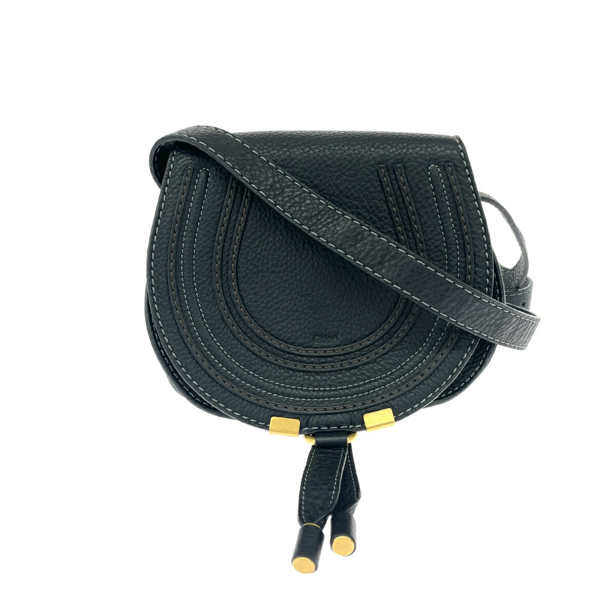 Chloe クロエ ショルダーバッグ マーシー レザー ブラック レディース【中古】｜リサイクル ティファナ