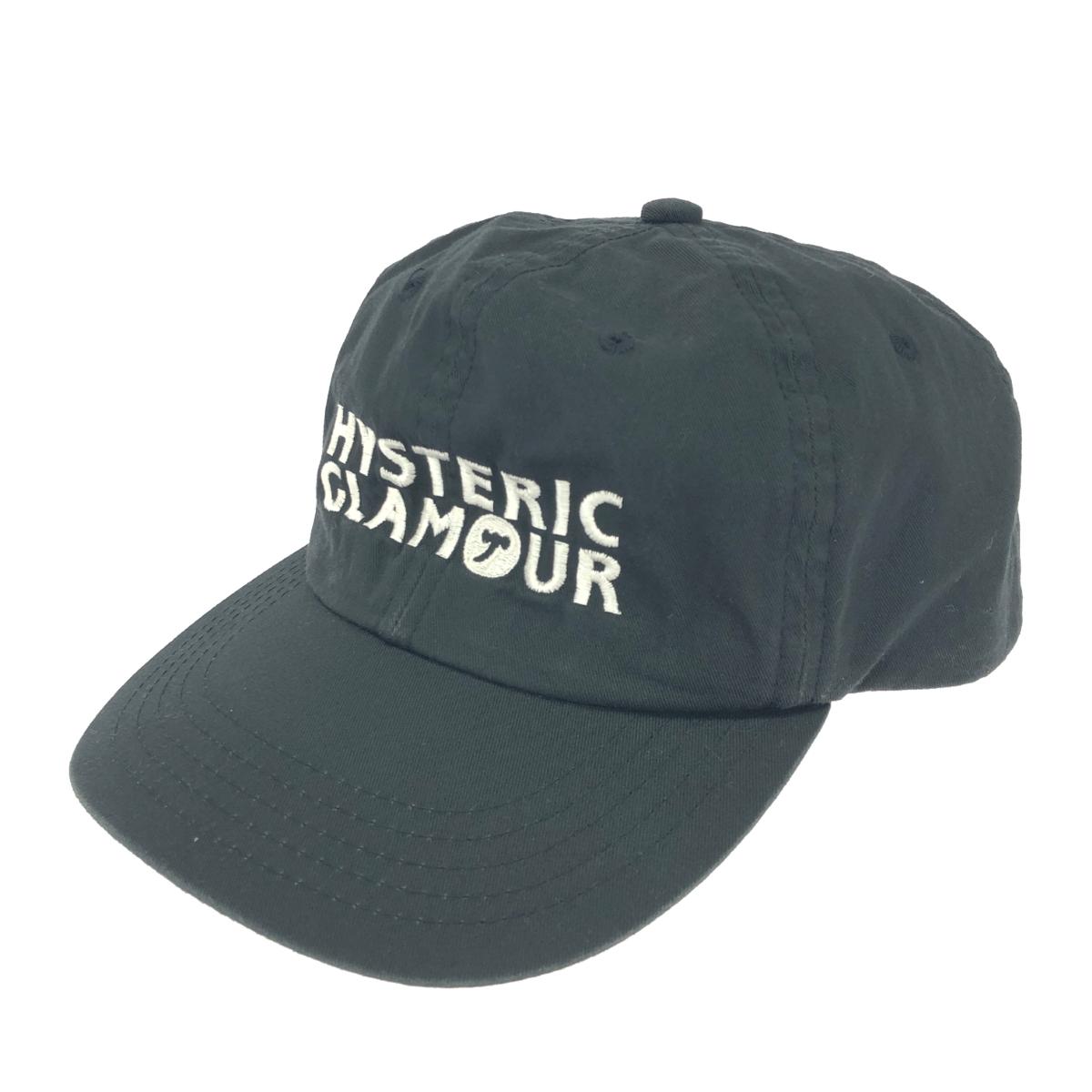 HYSTERIC GLAMOUR ヒステリックグラマー キャップ FREE ロゴ刺繍 ブラック ユニセックス【中古】