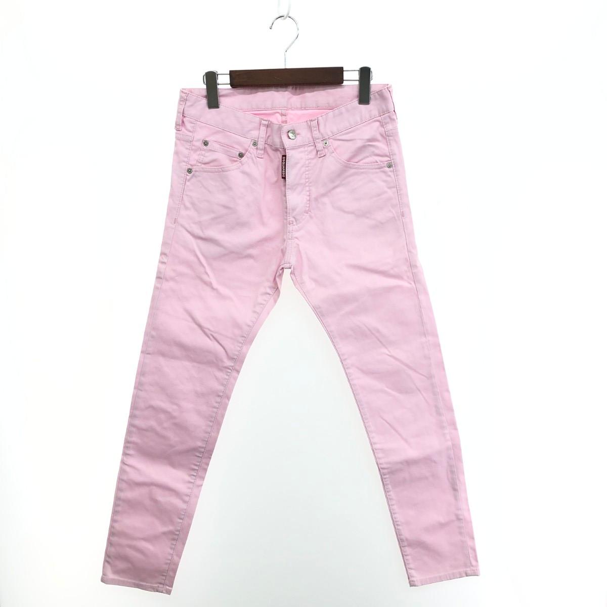 Dsquared2 ディースクエアード スキニーパンツ 良好 サイズ:44 ストレッチ ピンク メンズ【中古】