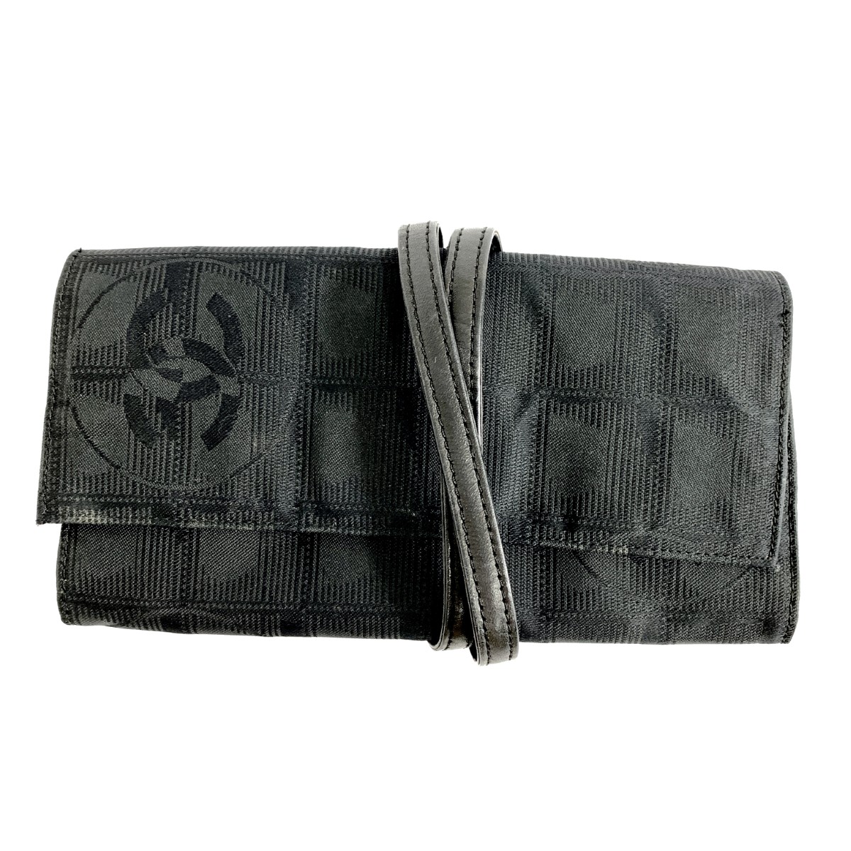 ★百貨店大売り出し客体商いもの★  CHANEL シャネル ニュートラベルライン    コスメポーチ   黒いこと レディース【中古】