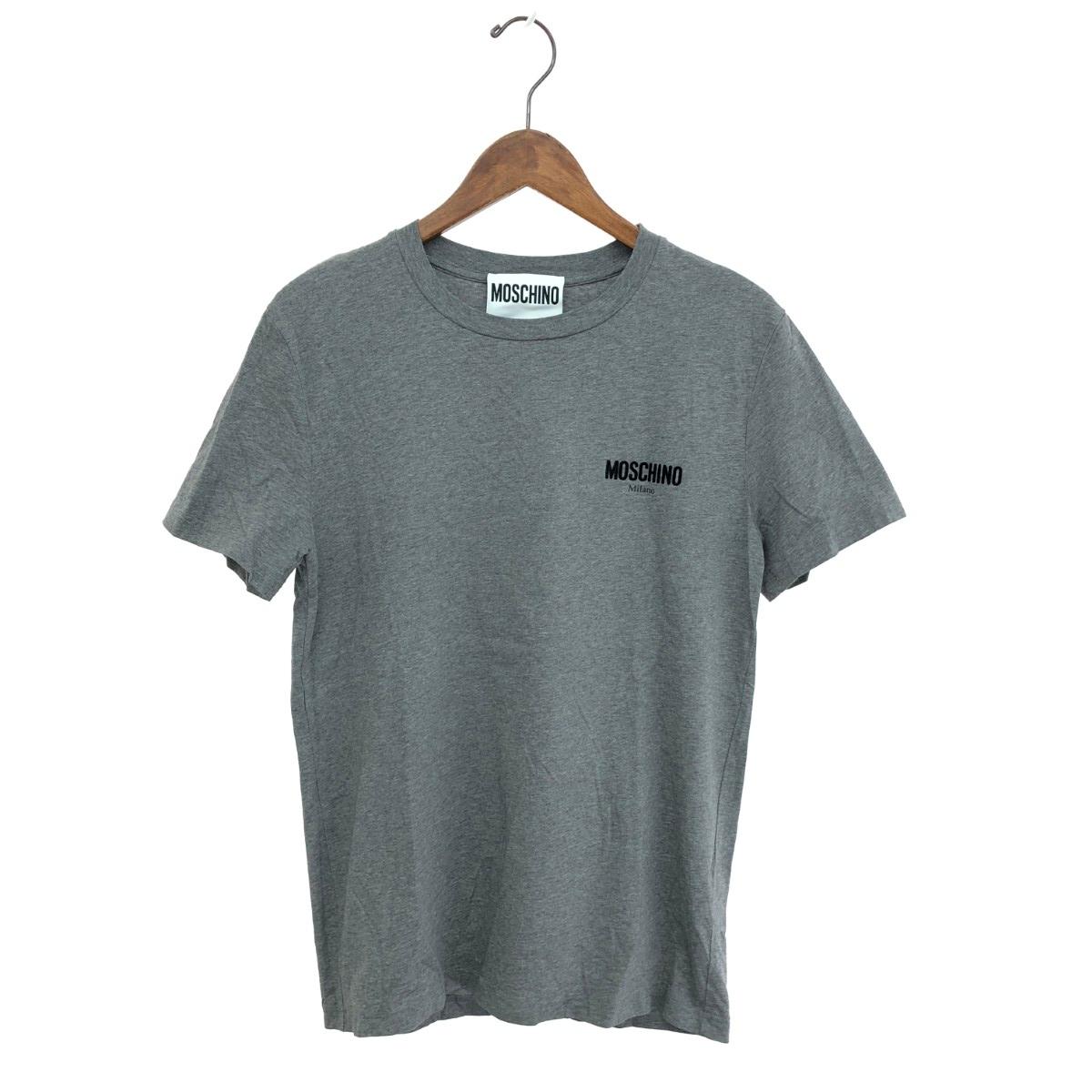 MOSCHINO モスキーノ 半袖カットソー サイズ:I46 ワッペン/クルーネック グレー レディース【中古】