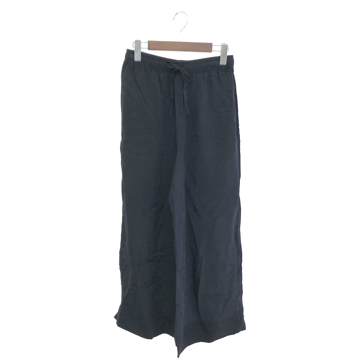 Curensology カレンソロジー シルキードロストパンツ サイズ:F ネイビー レディース【中古】
