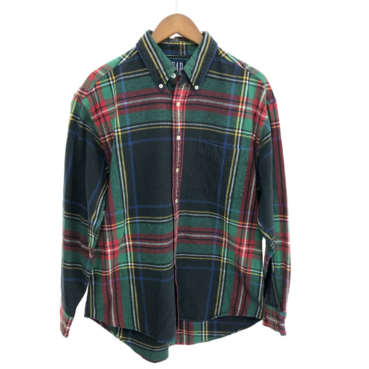 Gap ギャップ オールドギャップ/長袖ボタンダウンシャツ サイズ:L タータンチェック マルチカラー メンズ【中古】