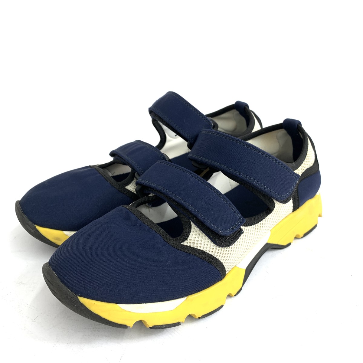 MARNI マルニ シューズ/ベルクロ 表記サイズ:EU38 SNZWS01G02 ホワイト/ネイビー レディース【中古】