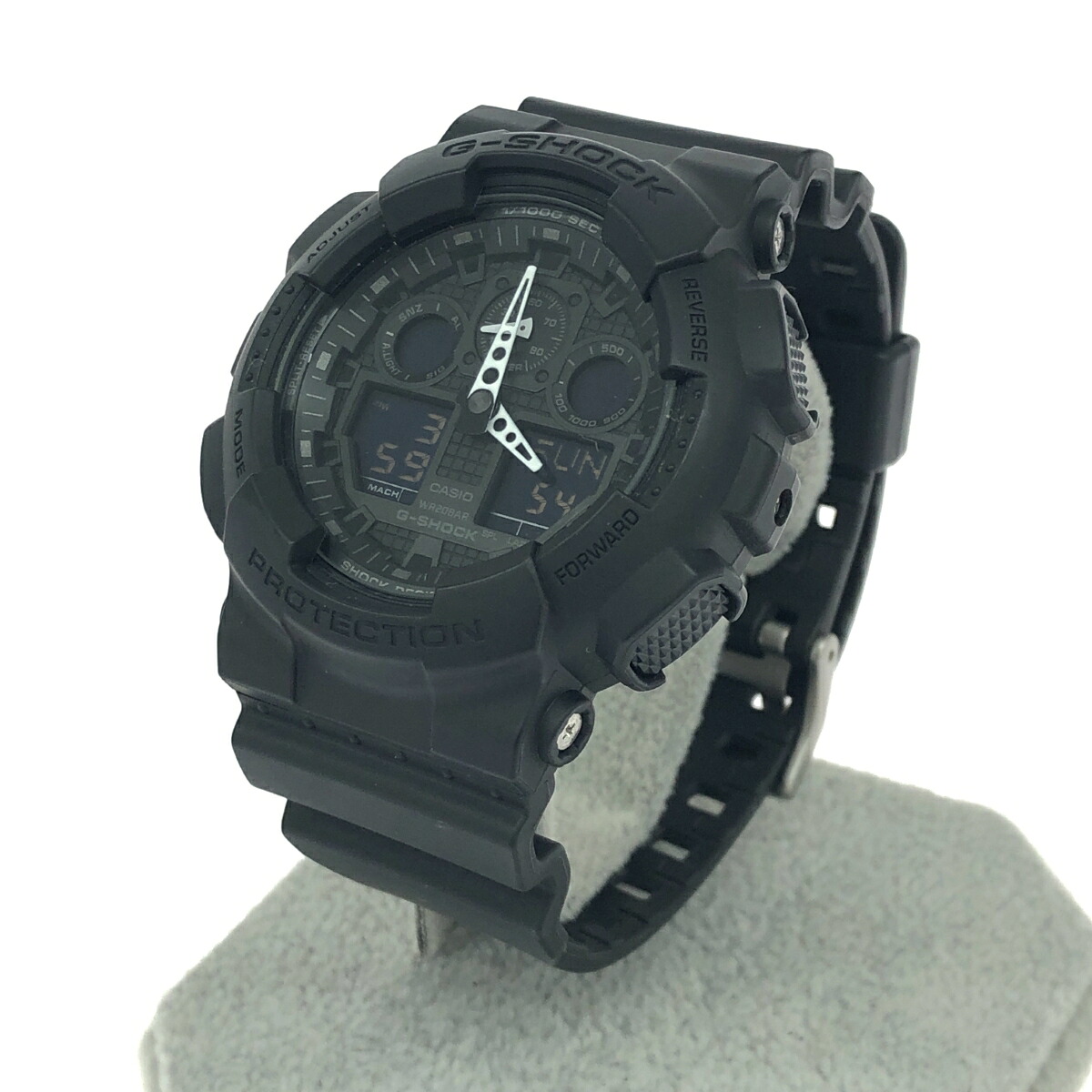 CASIO カシオ G-SHOCK/アナデジ腕時計 良好 SPACE SHOWER TV/電池式 GA-100 ブラック メンズ【中古】
