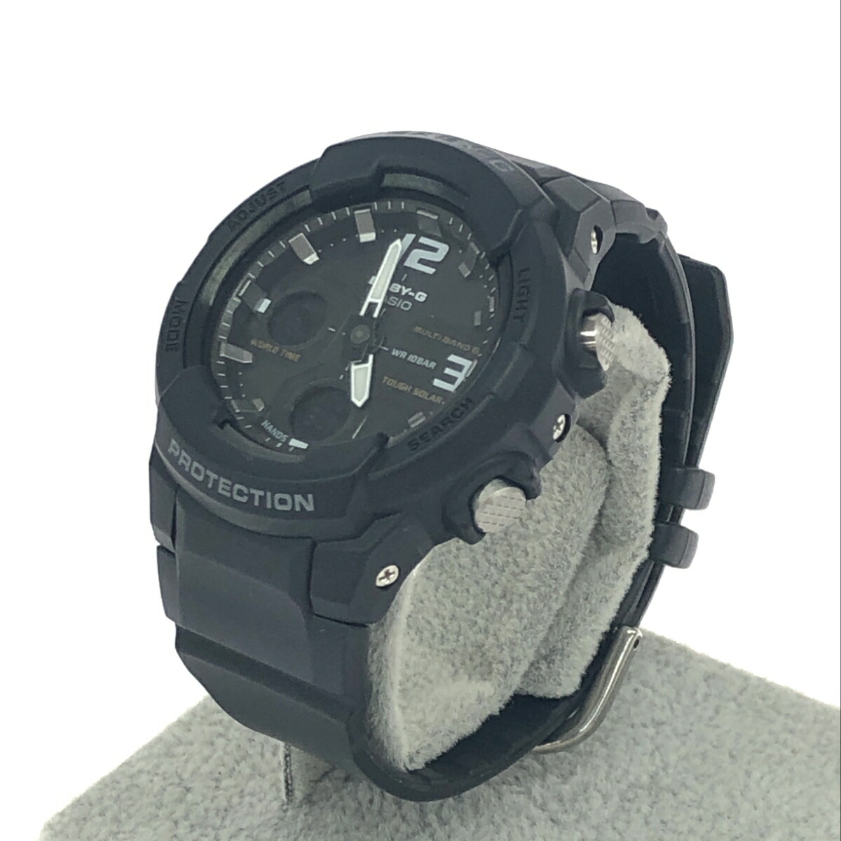 CASIO カシオ Baby-G/電波ソーラー腕時計 良好 アナデジ BGA-2300B ブラック レディース【中古】