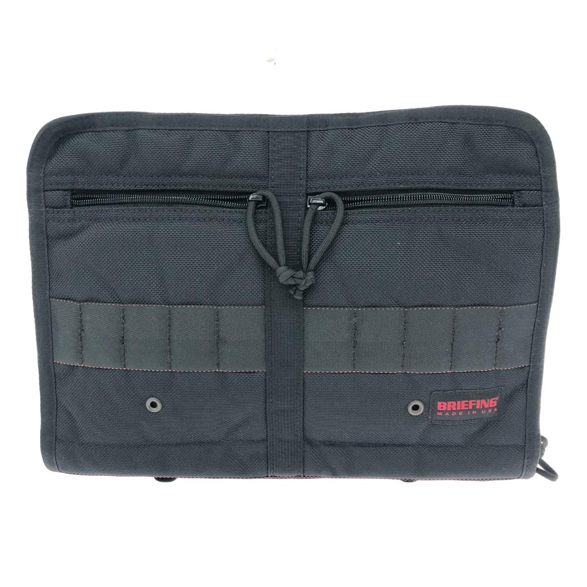 BRIEFING ブリーフィング クラッチバッグ 良好 バリスティックナイロン ブラック メンズ【中古】