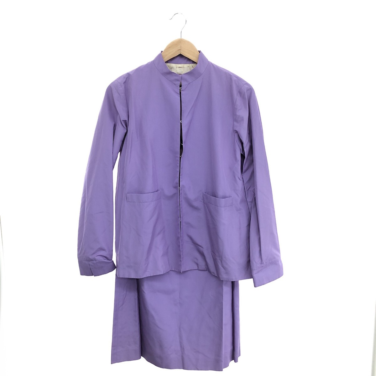 ETRO エトロ セットアップ サイズ:9、42 ジャケット×スカート/シルク100％/ヴィンテージ パープル レディース【中古】