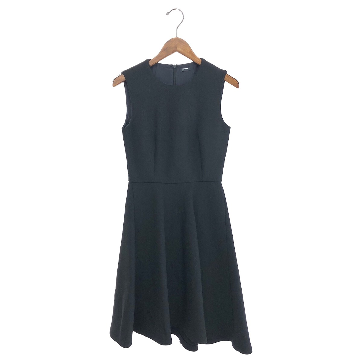 JIL SANDER NAVY ジルサンダーネイビー 太陽面爆発衣装  大きさ:36 ノースリーブ/A伝達ルート/フォーマル/御召しもの    黒いこと レディース【中古】