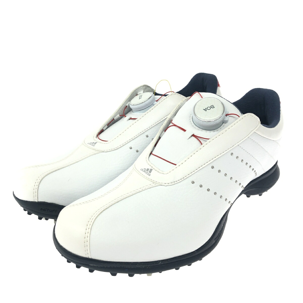 adidas アディダス ゴルフシューズ 未使用品 表記サイズ:24.5 F33605 ホワイト レディース【中古】