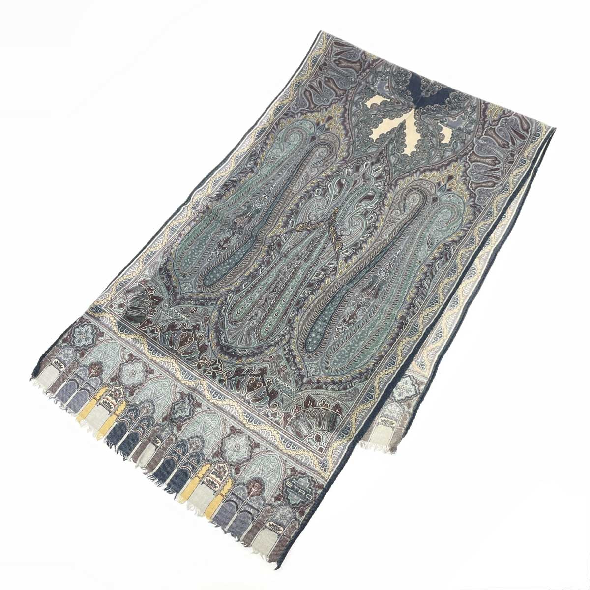 楽天市場】ETRO エトロ ストール 20135 ブラウン Lin-Flax100