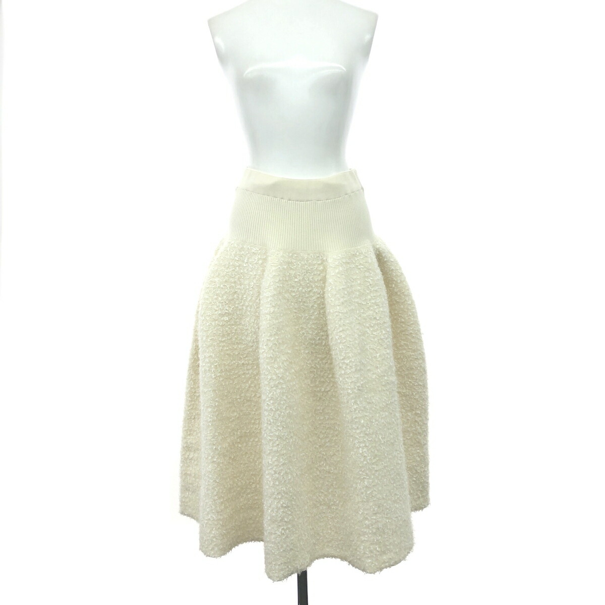 CFCL シーエフシーエル フレアスカート 未使用品 サイズ:1 POTTERY REEF LUXE SKIRT ホワイト レディース【中古】