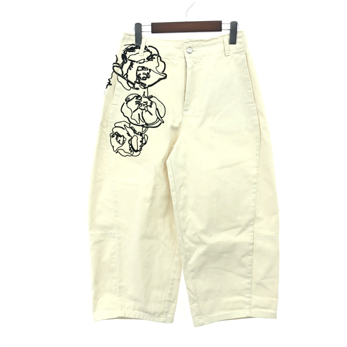 MAX&CO マックス&コー ワイドパンツ 未使用品 サイズ:40 刺しゅう入りパンツ 2025SS ホワイト レディース【中古】|リサイクル ティファナ