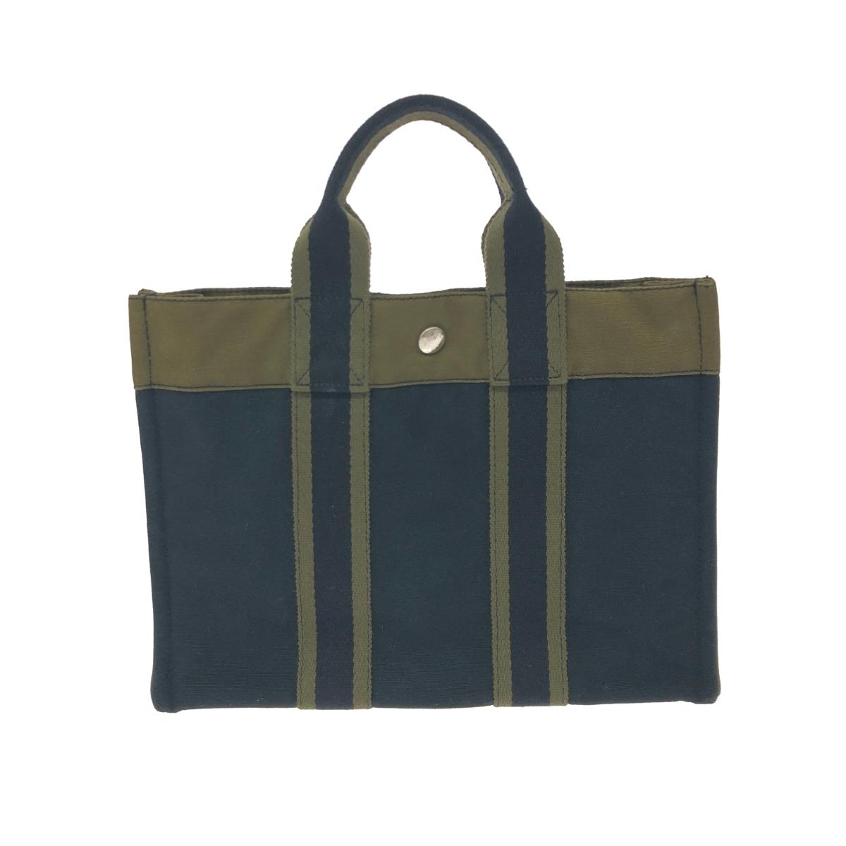 楽天市場】エルメス トートバッグ フールトゥPM キャンバス ネイビー