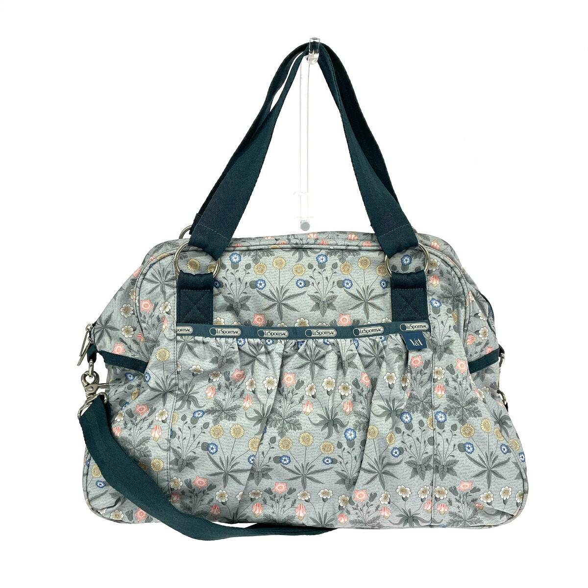 LeSportsac レスポートサック 2WAYボストンバッグ ヴィクトリア＆アルバートミュージアム×ウィリアムモリス 花柄 マルチカラー 【中古】