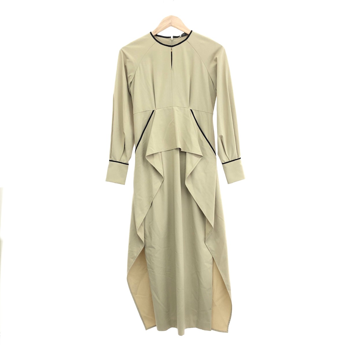 CLANE クラネ WAIST FRILL ONE PIECE 未使用品 サイズ:0 ウエストフリルワンピース/定価￥30.800 2022AW レディース【中古】