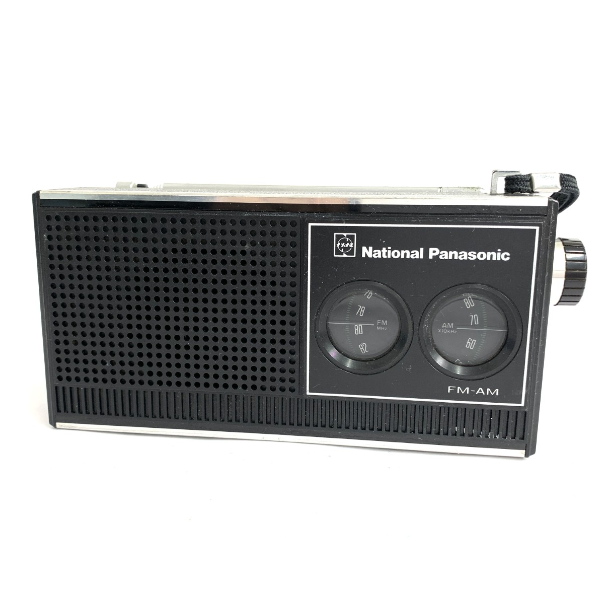 National Panasonic パナソニック 小型ラジオ　 希少 コレクション インテア RF-528 ブラック 【中古】