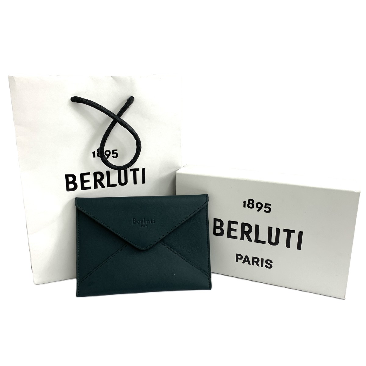 Berluti ベルルッティ レターケース 良好 レザー/ノベルティ グリーン ユニセックス【中古】 16,863円